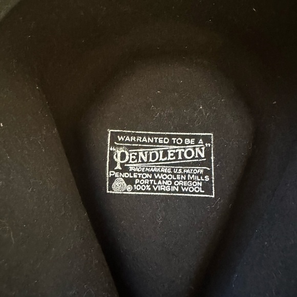 Women’ Vintage Pendleton Black Wool Hat - Picture 9 of 9